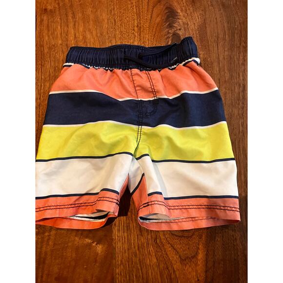 Toddler Boy Swim Lot – 4 Swim Trunks + Surf-osaurus Rashguard Shirt – Size 2T - Picture 13 of 14